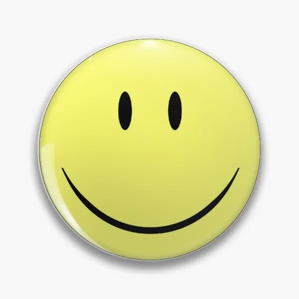 

Happy Face Soft Button Pin Brooch Lapel Pin Cute Women Hat Gift Clothes Lover Collar Badge Metal Cartoon Creative Fashion Funny