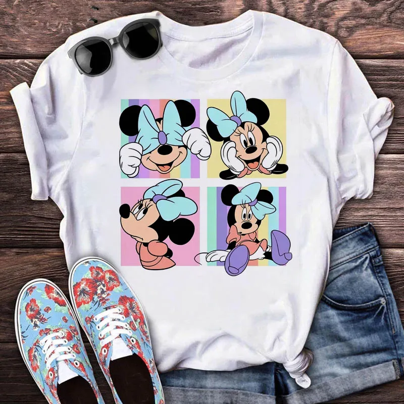 Camiseta Disney Camisetas Minnie Mujer Disney Camisa De Minnie