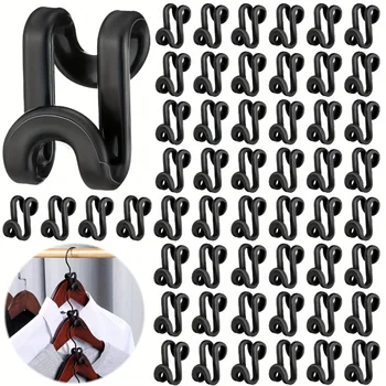 Ganci appendiabiti per guardaroba Organizzatore Connect Gancio appendiabiti salvaspazio per camera da letto in plastica a cascata multifunzione 1