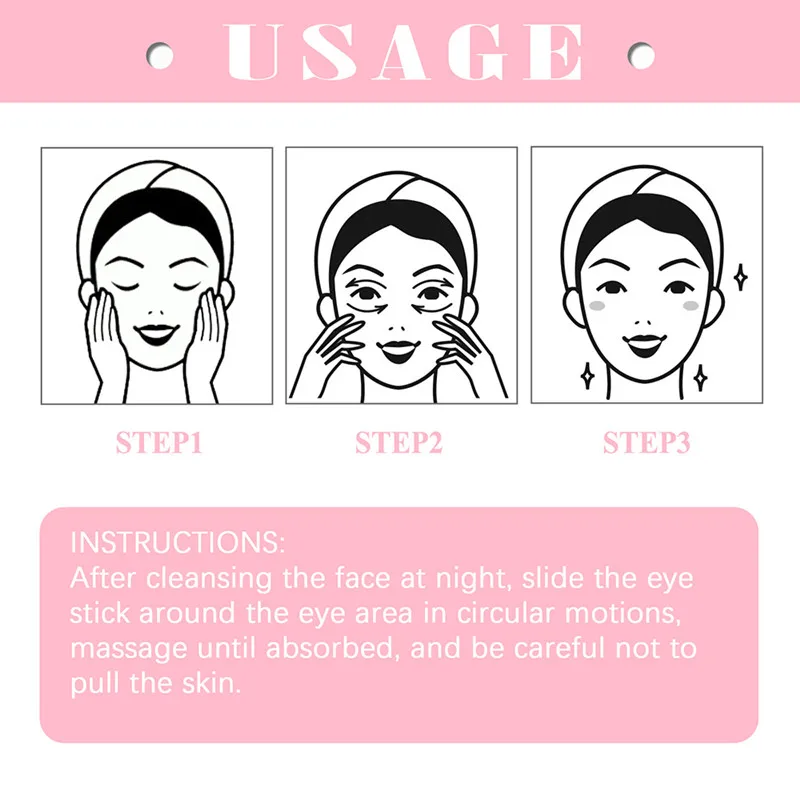 Retinol Eye Cream Instant Removing Eyes Wrinkle Eyes Dark Circles Bags Remover Moisturizing Stick Beauty Health Korea Skin Care