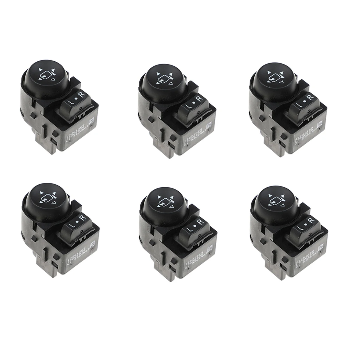 

6X New Power Mirror Black Control Button Switch Fits for Opel Astra