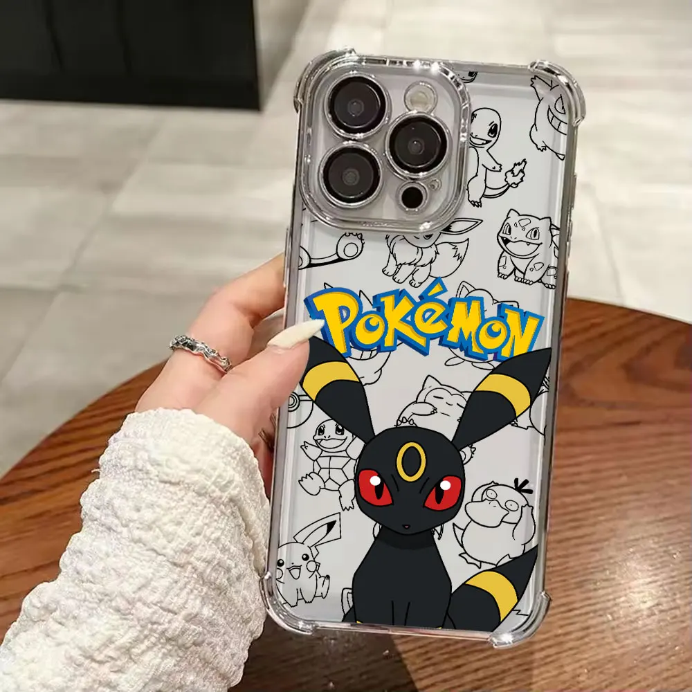 Pocket Monsters Themed Clear Phone Case - Stylish Protective Back Cover