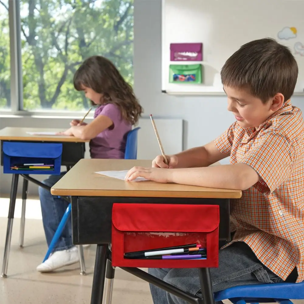 

Durable Classroom Storage Pockets Nylon Magnetic School Supply Marker Pen Holder Universal Whiteboard Bag Classroom