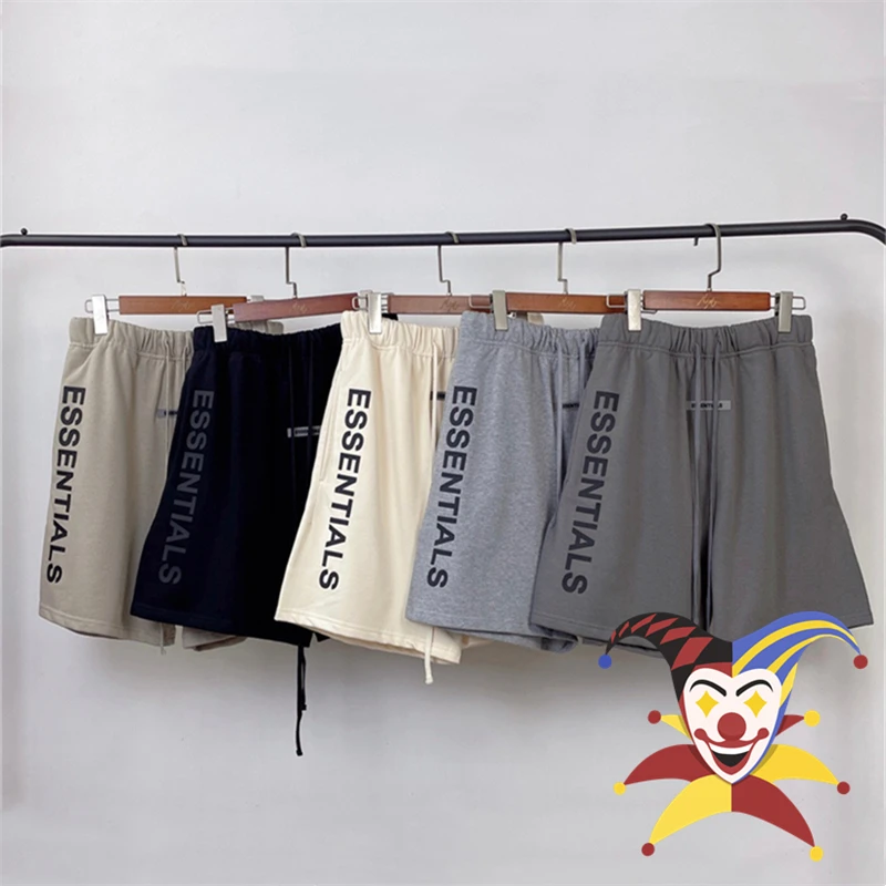 

New Essentials Shorts Men Women Black Grey Apricot Drawstring Casual Shorts