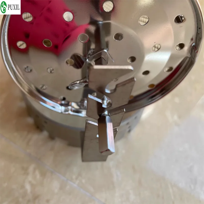 Hand-Cranked Bean Roaster Cranked Baked Coffee Beans Machine Direct Fire Small Stainless Steel Rollers Baking Machine
