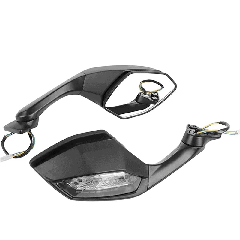 Yamaha YZF R6 R1 2015-2024 오토바이 LED 헤드 라이트 백미러 사이드 미러 및 외부 액세서리 반사 거울