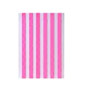 Pink face on white