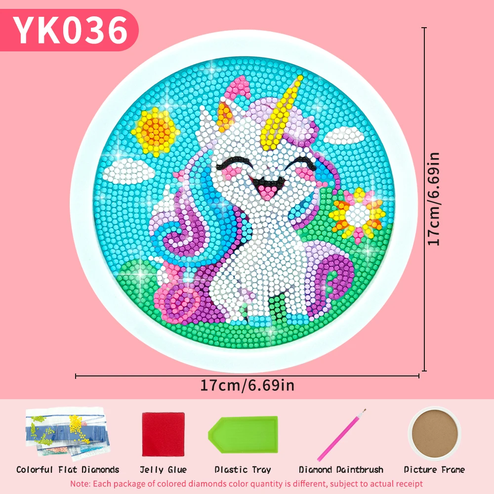 Diamond Painting Set Cute Unicorn 5D DIY Children Adults Photo Frame Craft