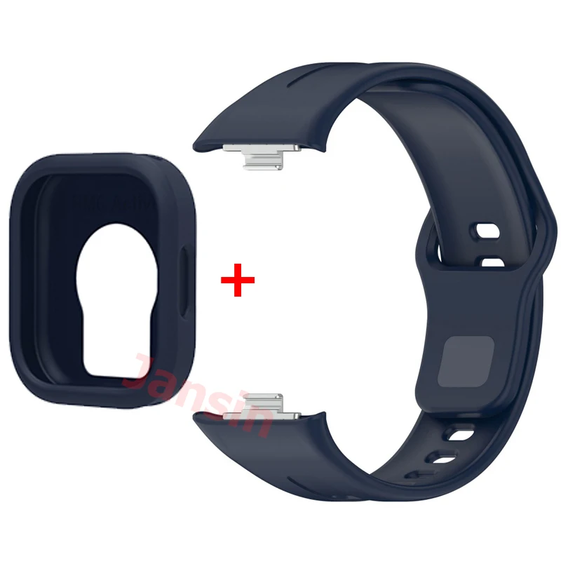 Sports Silicone Band with Protective Case for Smartwatch - Universal Fit Strap and Case Accessories