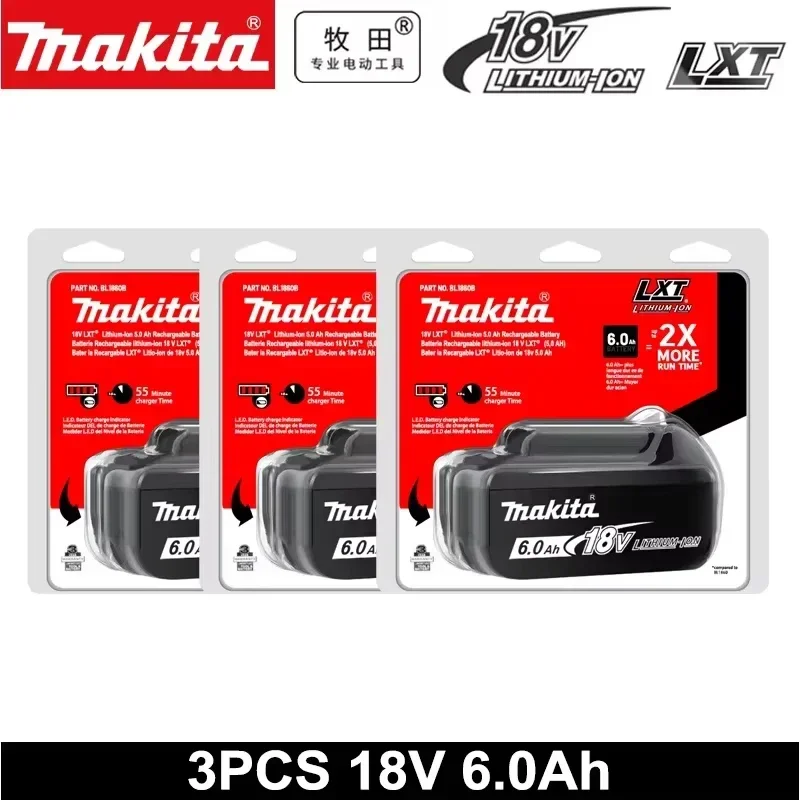 3pcs 6.0Ah