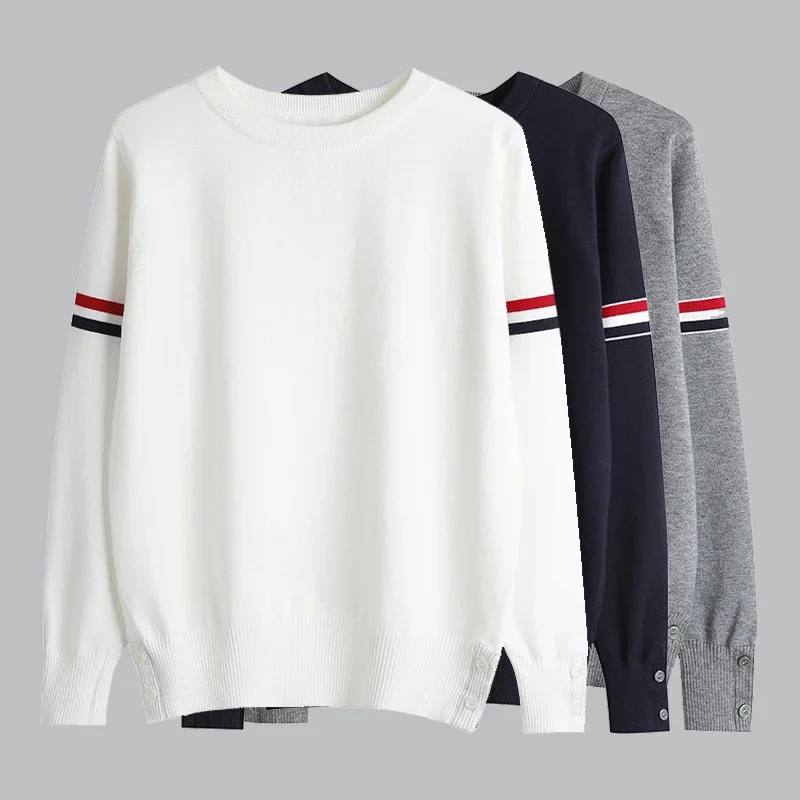 

2023 Sweater Korean Fashion Women's Pure Mink Cashmere Women's Pullover O-Neck Knitted Sweater Korean Fashion Underlay Slim Top