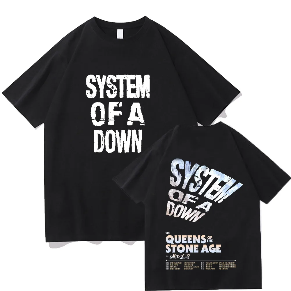 System of A Down Tour 2026 T-shirts Vintage Men Women Cotton