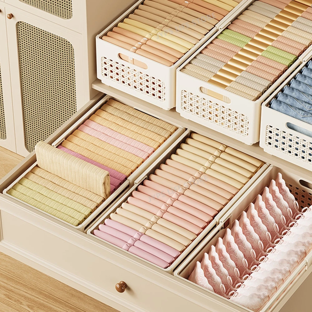 2/1Pcs Clothes Storage Box Stretchable Drawers Organizer Wardrobe Organiser for Clothes Storage T-Shirts Pants Organizer Box 4