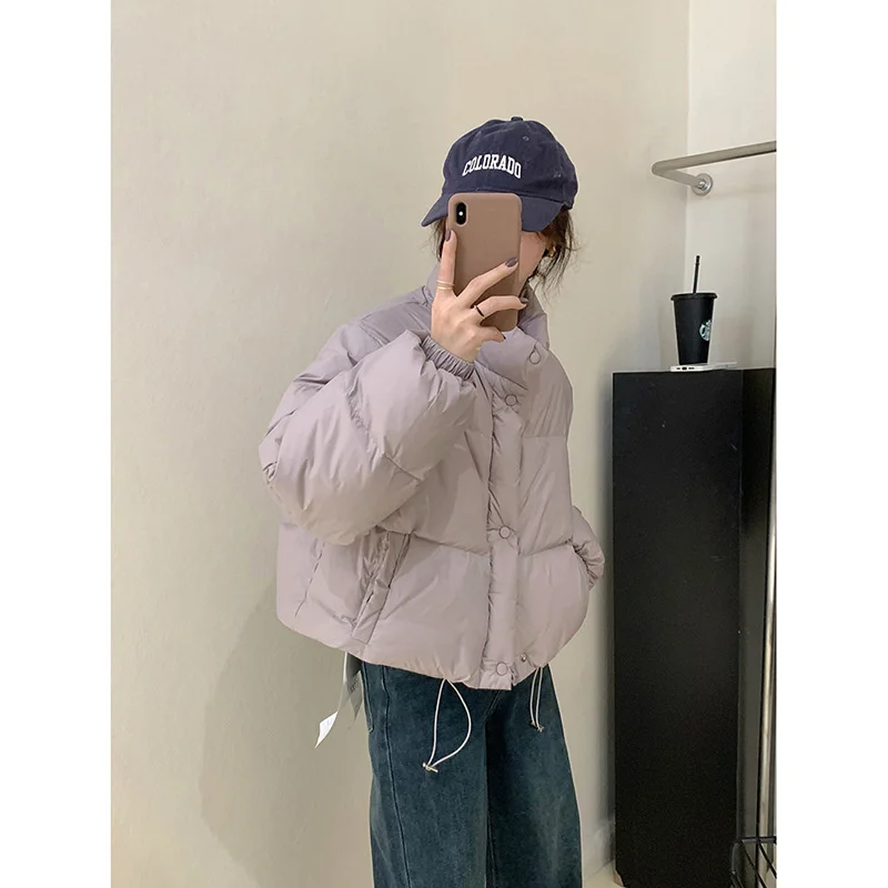 

Short black cotton jacket, women's winter jacket, cotton jacket, new small and thickened bread jacket trend