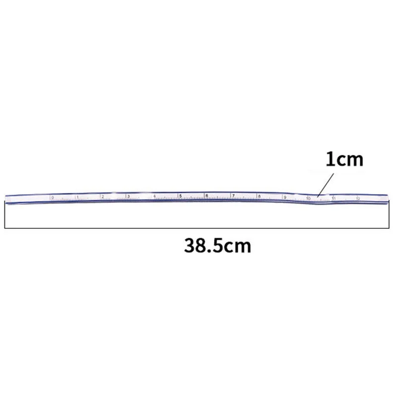 유연한 커브 눈금자, 드로잉 도구, 뱀 모양 눈금자, 플렉스 커브 눈금자, 퀼팅 플라스틱 학교 사무용품, 1 개