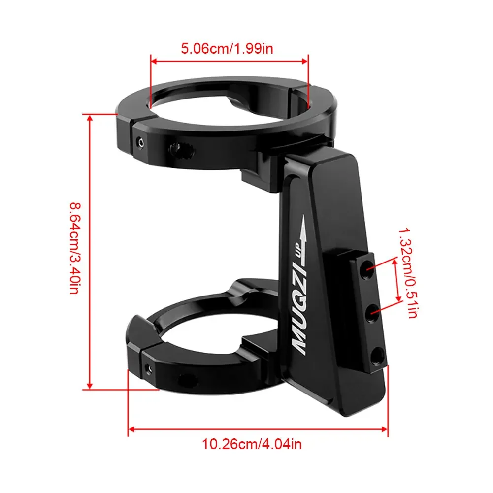 Aluminum Alloy Folding Bicycle Front Bag Carrier Mount Adapter Adjustable Clamp Ring Bike Front Shelf Mount Carrier for Brompton