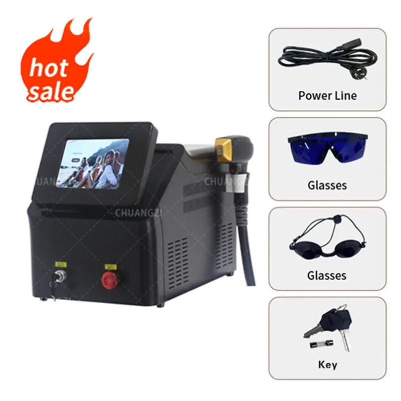 New Portable 808nm Diode Laser Hair Removal Machine 3 Wavelength Laser Hair Removal Machine