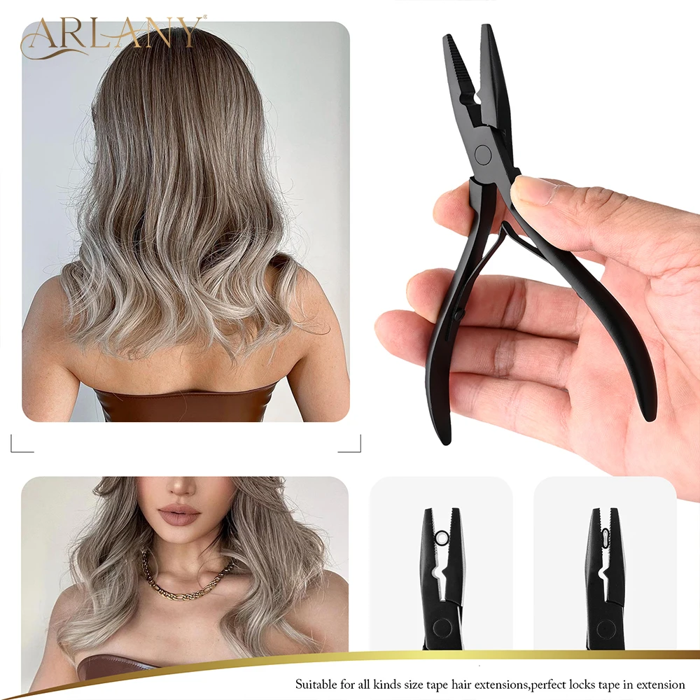 Hair Extension Pliers Kit Stainless Steel Microlink Pliers Hair Loop Tool Beads Opener Closer Hair Extensions Hair Styling