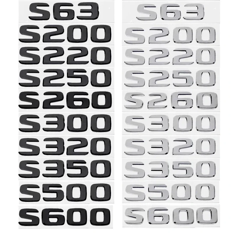 Наклейки для багажника Mercedes Benz S Class W222 W223 S300 S350 S400 S500 S600 S63 S320 S450