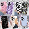 For Redmi 13 4G Phone Case Brown Leopard Print Soft Silicone TPU Cover Colorful Marble Fundas For Xiaomi Redmi 13 Redmi13 Coque 1