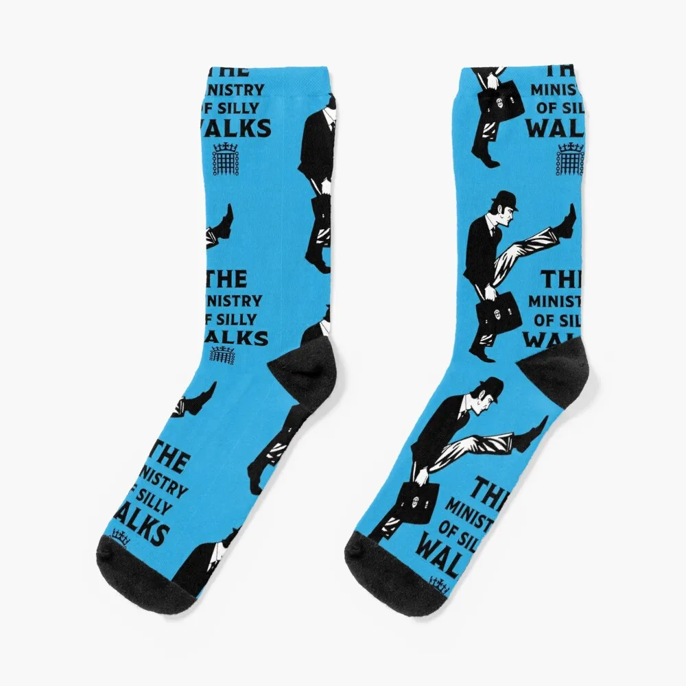 Ministry Of Silly Walks - Classic British - British Nostalgia - Comedy Gifts Crazy Gifts Socks aesthetic Socks Woman Men's qr code scan digital barcode app dowload socks socks for men set socks aesthetic men gifts womens socks