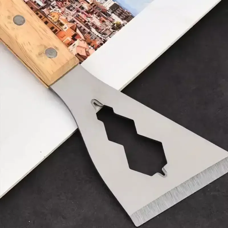 Wood Handle Multi-Purpose Putty Knife Steel Thickened Plaster Filling Spatula Scraper Hand Tool for Wall Decor Paint Tool