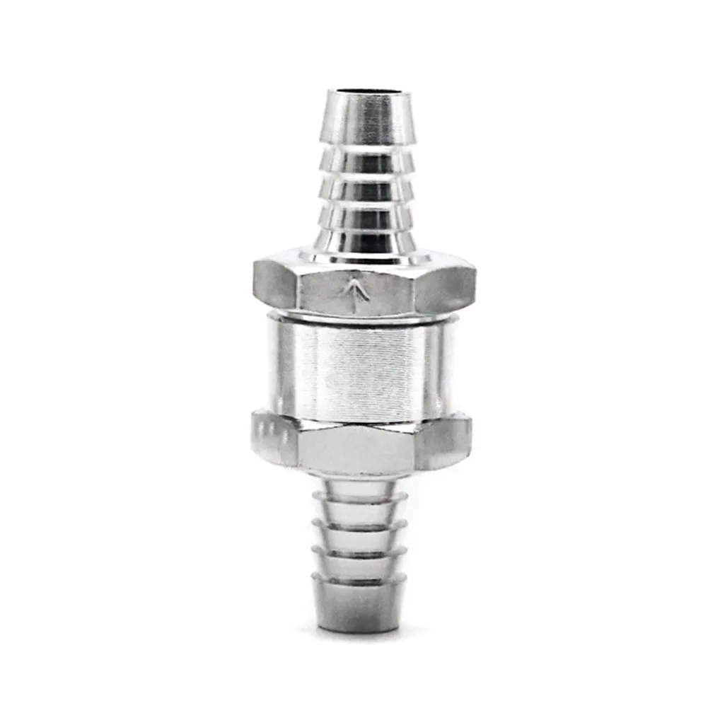 Car Fuel Non Return Check Valve 6/8/10/12mm Aluminium Alloy Petrol Diesel Water Fuel Line One Way Car Accessories