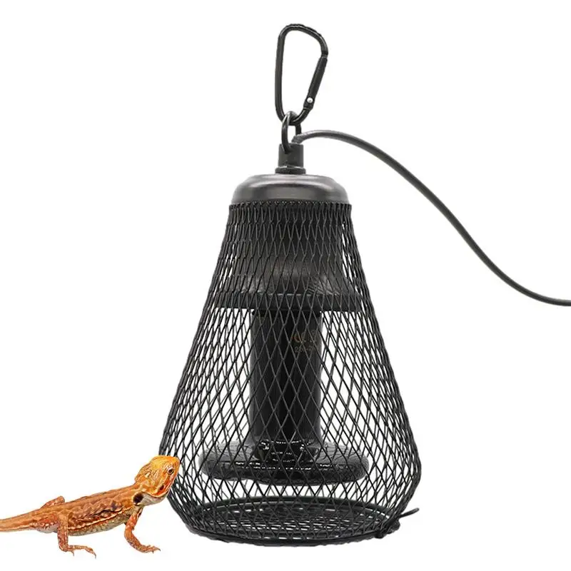 Tortoise Heat Lamp Parakeet Bird Warming Lamp 100W No Light Ceramic Bearded Dragon Snake Turtle Pet Heater Lampshade