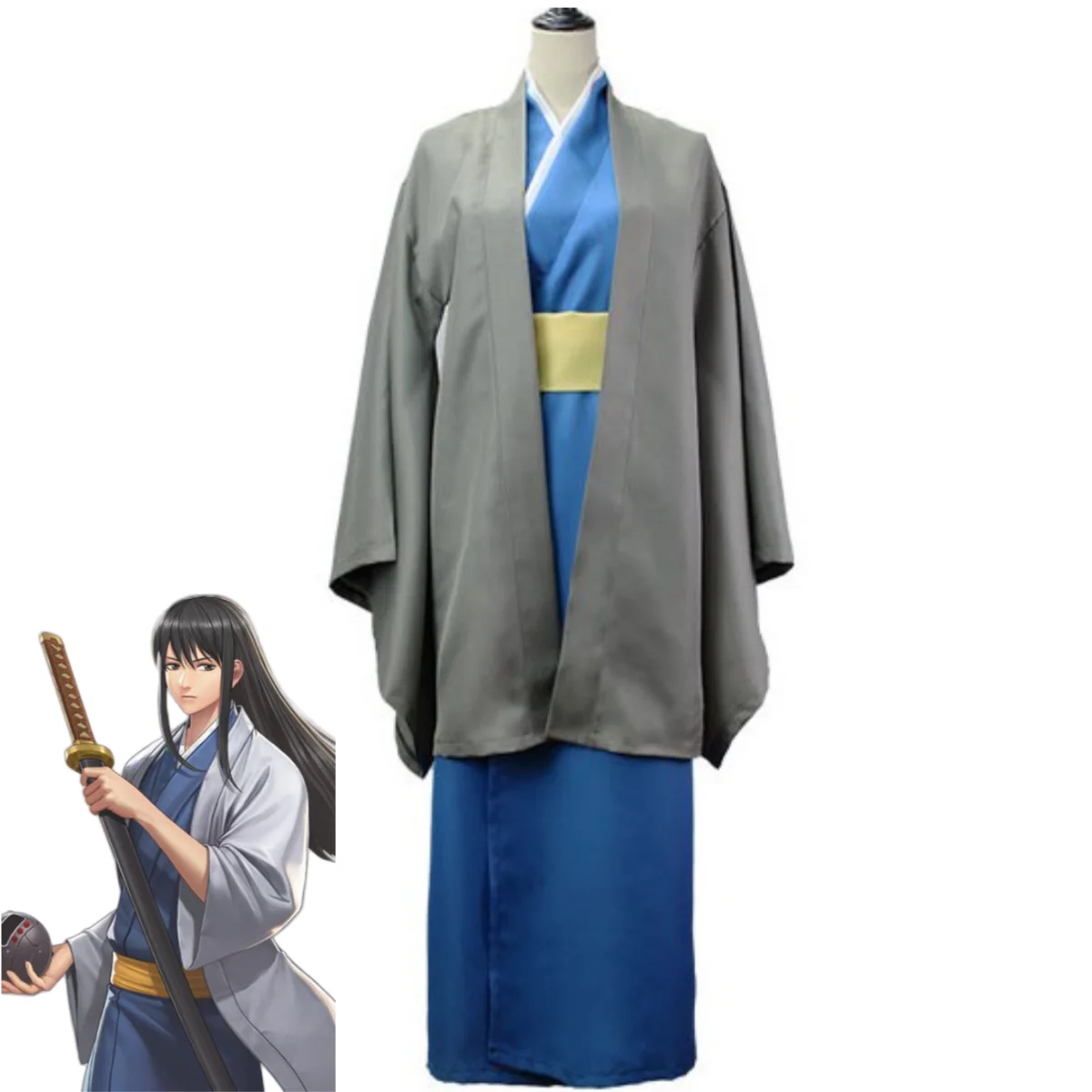 Gintama Gintoki Sakata Yukata Cosplay Costume