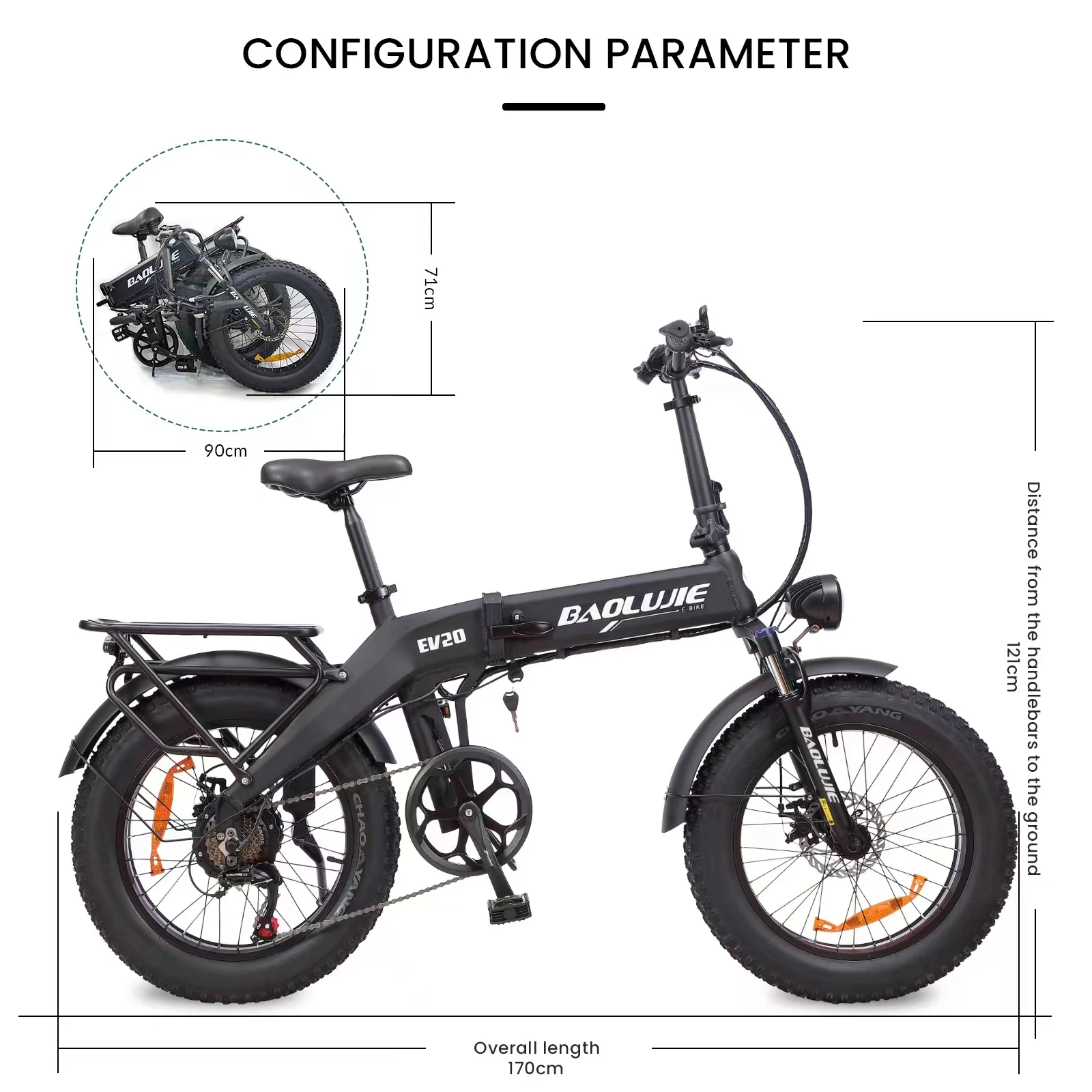 folding bike yamee xl 750w