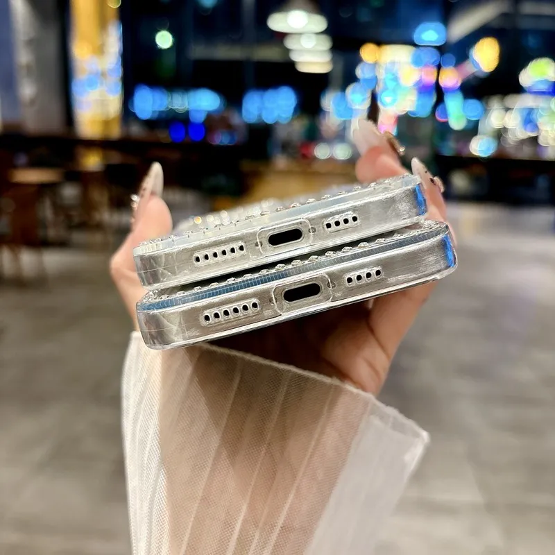 Luxury Glitter Bling Diamond Clear Phone Case - Soft Cover