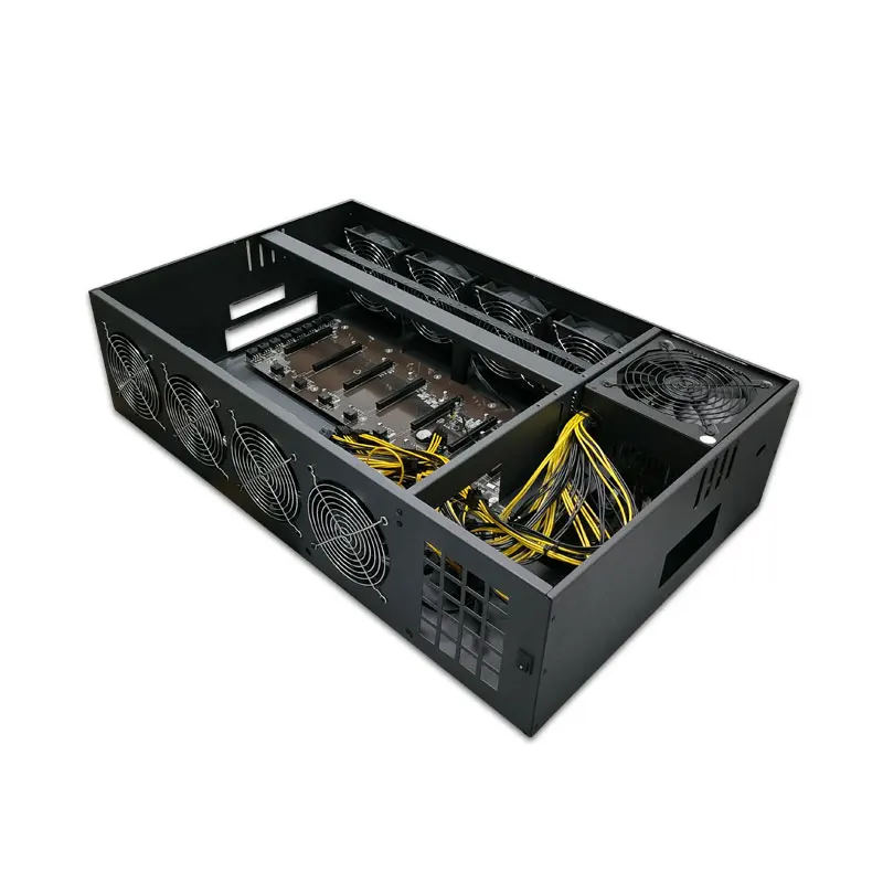 Bo-tier-de-Minage-8-GPU-avec-Carte-M-re-8-Ventilateurs-pour-BTC-Bitcoin ...