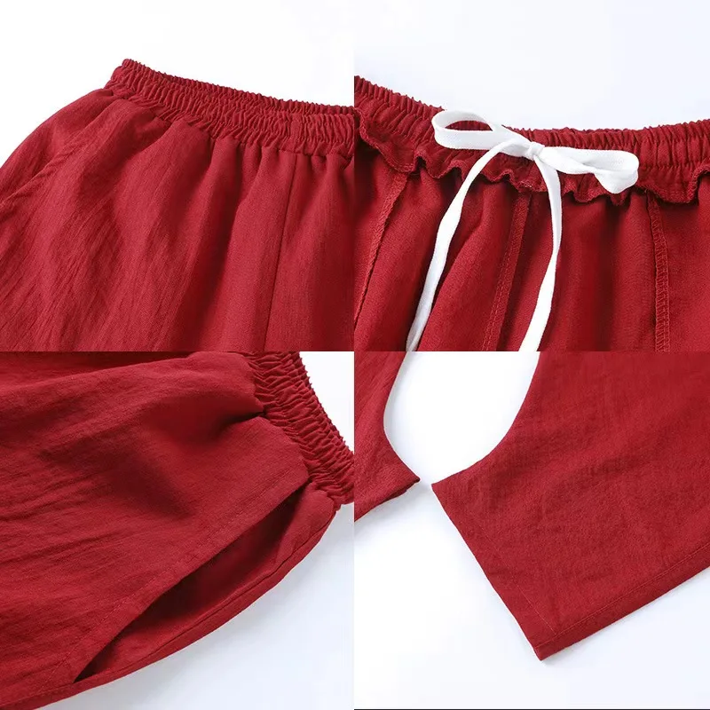 High Quality Unisex Men&Women Tai Chi Kung Ku Pants Martial Arts Loose Trousers Wushu Bloomers