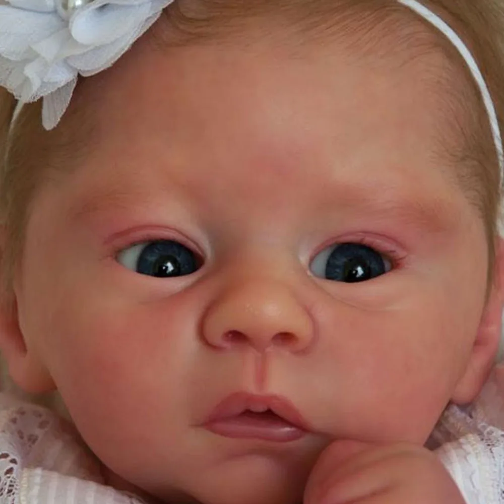 

21 inch Reborn Doll Kit Newborn Bebe Reborn Mold Lifeike fresh color Soft DIY Doll Parts Unfinished