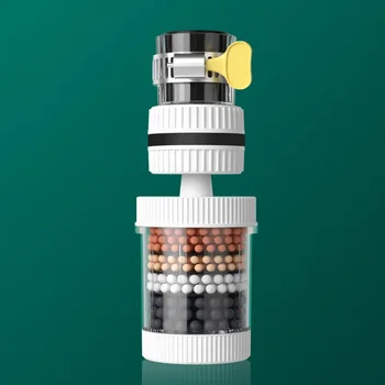 6 ชั้นกรองน้ําแตะเครื่องฟอกอากาศทางการแพทย์หินมะพร้าวถ่านหัวฉีดสําหรับก๊อกน้ําอุปกรณ์ครัวเครื่องกรองน้ําในครัวเรือน 9