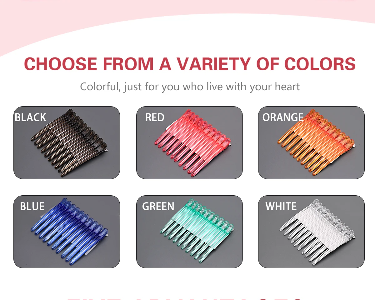 Professional Hairdressing Alligator Clips Set For Hair Styling_voghion.com