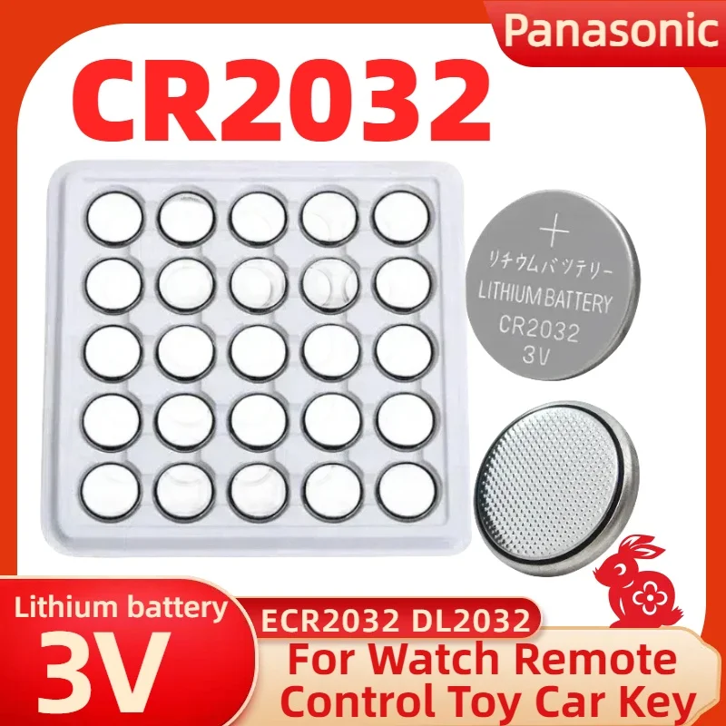 

CR2032 3V Lithium Battery CR 2032 25-50PCS ECR2032 DL2032 Button Coin Cells For Watch Remote Control Toy Car Key watch batteries