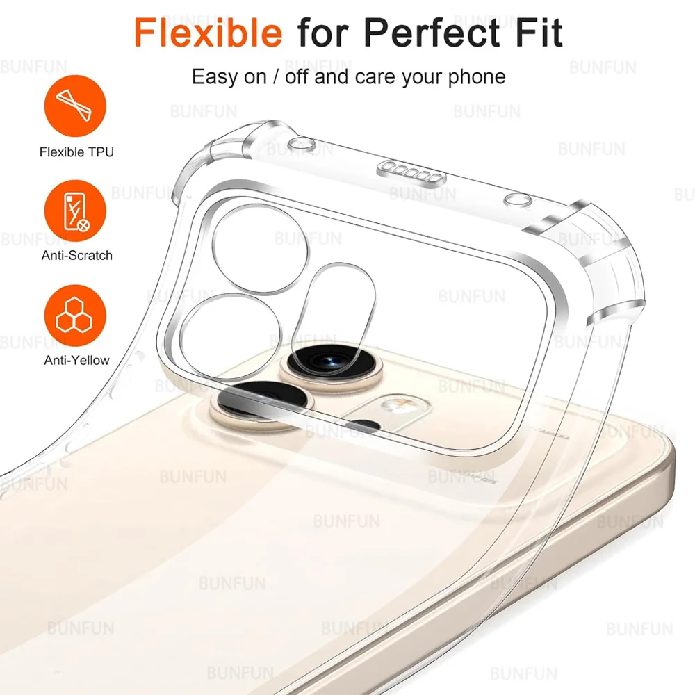 For Honor 600 Pro 5G Slim Anti-Shock Soft Case - Clear Crystal, Anti-Yellowing Protection  Capa