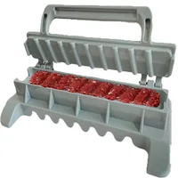 Nouvelle Machine à Kebab à Rangée Unique, Presse à Brochettes de Viande BBQ, Préparateur de Kebab Réutilisable en Plastique, Outil de Préparation BBQ 6