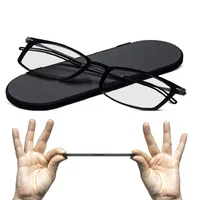 Ultra Thin Reading Glasses for Men Women Hyperopia Anti Blue Light Magnify Eyewear Presbyopic Optical full frame black +1.5 +2.5 1
