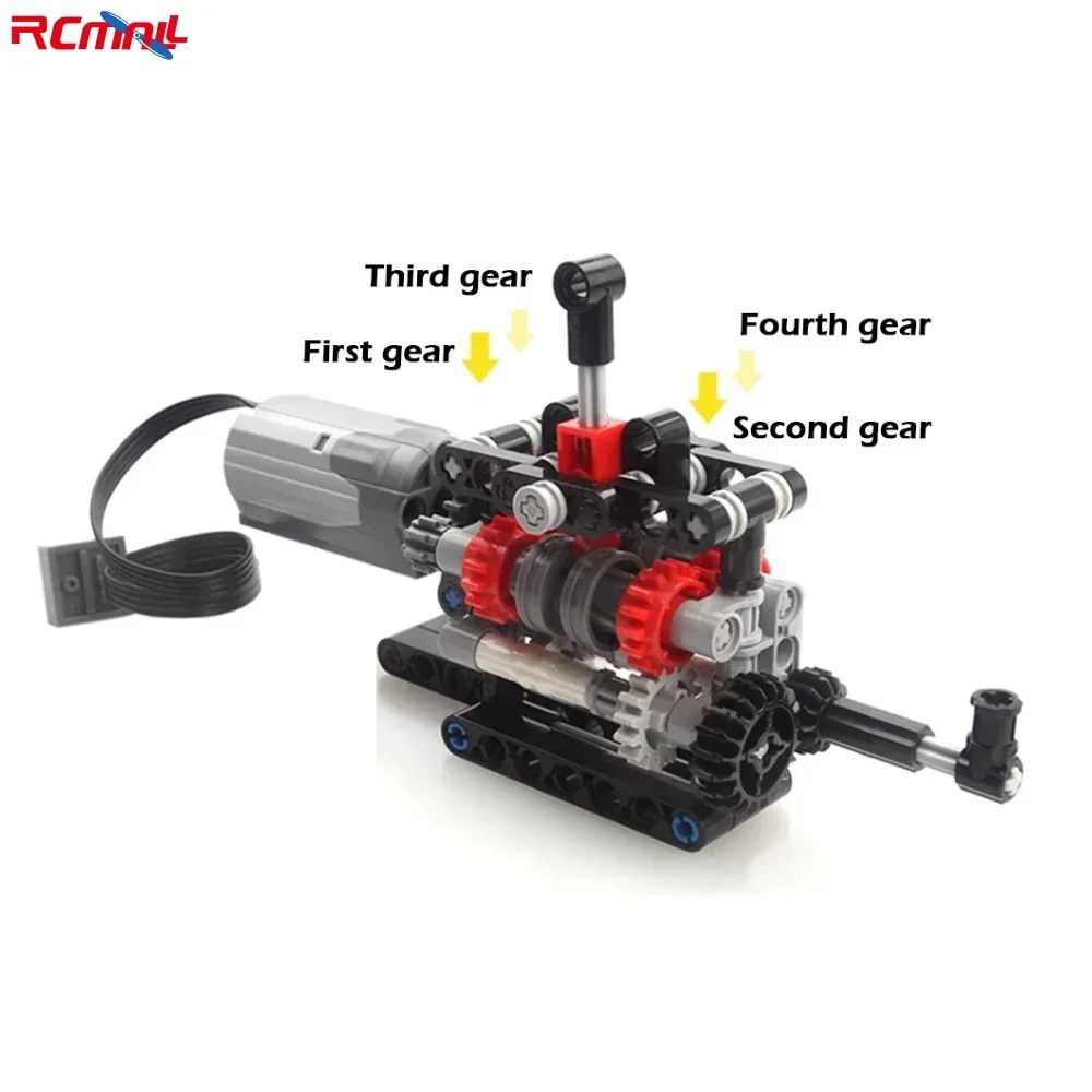 Manual Transmission Kit MOC 4 Speed Gearbox Model Power Functions