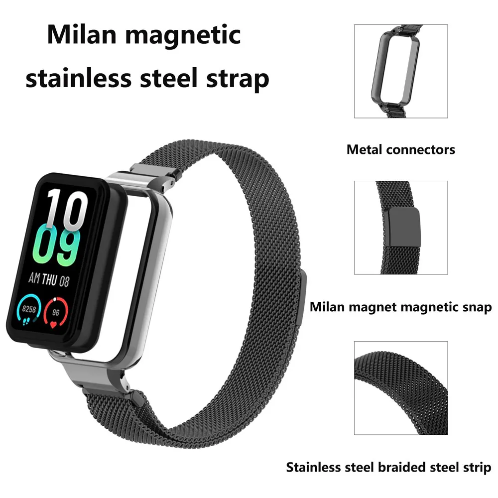Stylish Milanese Magnetic Stainless Steel Wrist Strap Replacement