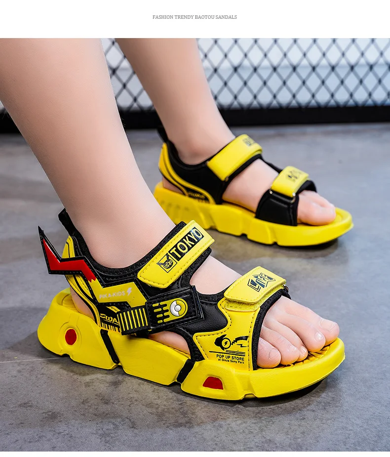 WKPK Fashion Casual Kid Sandals Summer Breathable Boy Beach Shoes Comfortable Soft Lightweight Non-slip Children Outdoor Sandals Sandal for girl