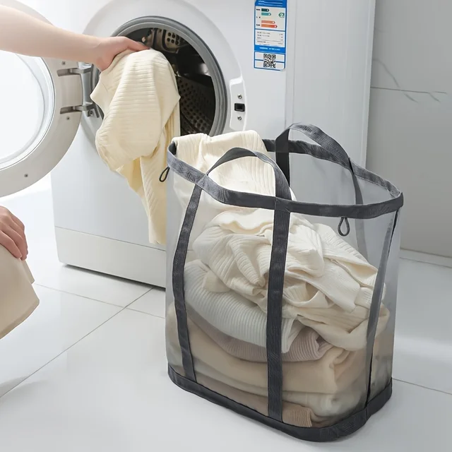 Nylon Mesh Laundry Basket with Handle Nylon Mesh Laundry Basket with Handle