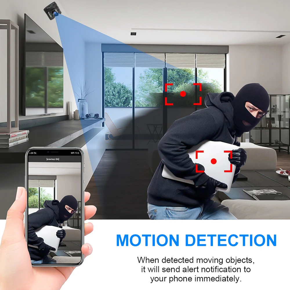 1080P HD DIY IP Camera WiFi Wireless Motion Detection Baby Monitor Smart Home Remote Viewing Loop Recording Indoor Security Cam 3