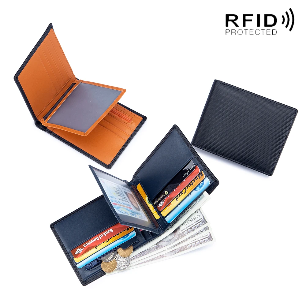 

Мужской кошелек из натуральной кожи с RFID-защитой