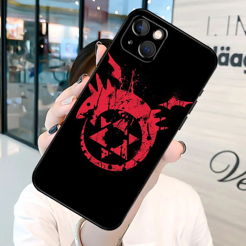 Fullmetal Alchemist Flamel Ouroboros Phone Case on For iPhone 13 12 11 Pro Max 8 6 7 Plus SE 2020 XR X XS MAX Soft Back Cover cases for iphone xr