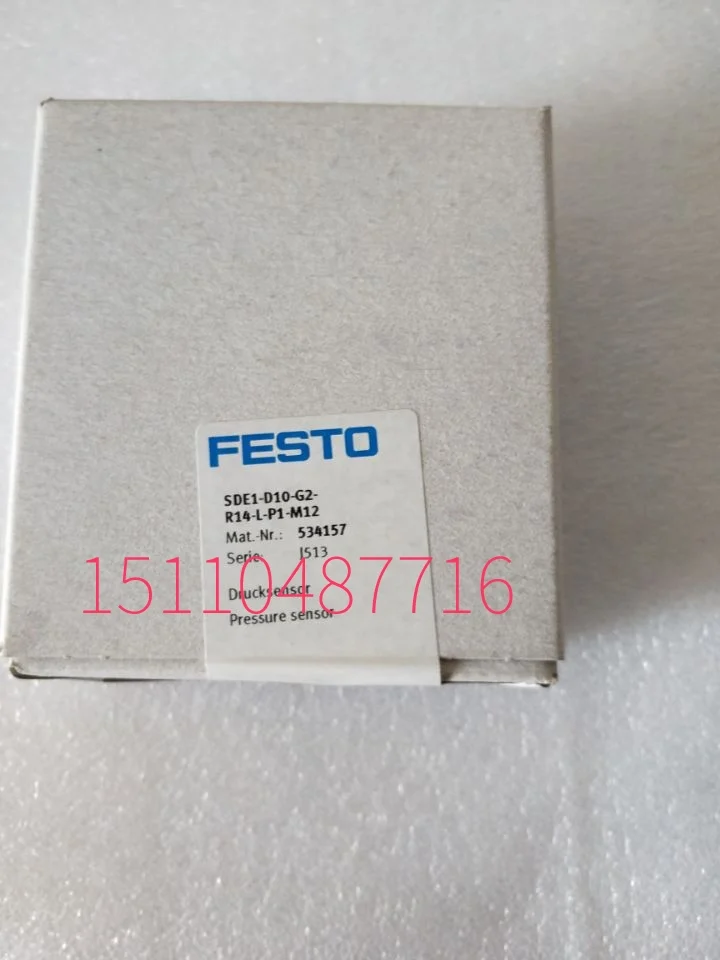 

FESTO FESTO SDE1-D10-G2-R14-L-P1-M12 Pressure Sensor 534157 In Stock
