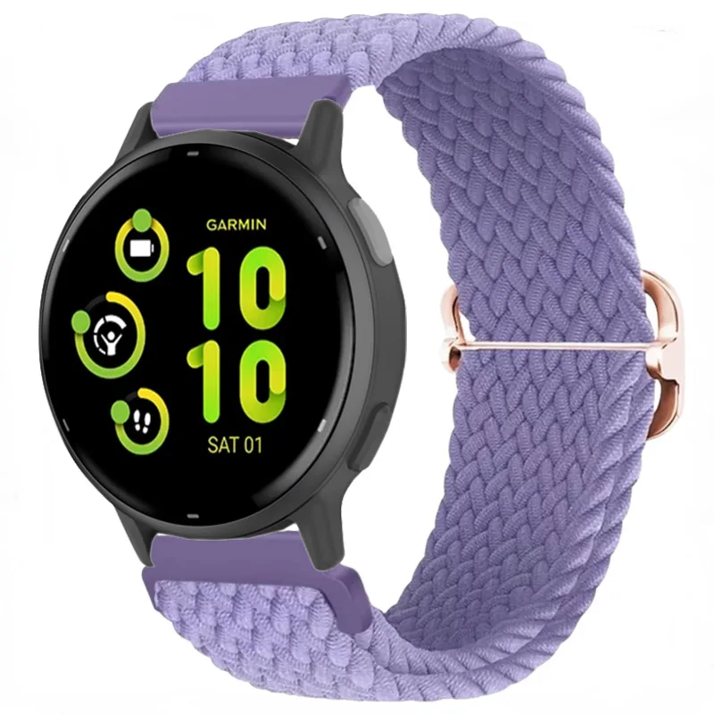 Nylon Braided Solo Loop Strap - 20mm/22mm Sports Bracelet Wristband