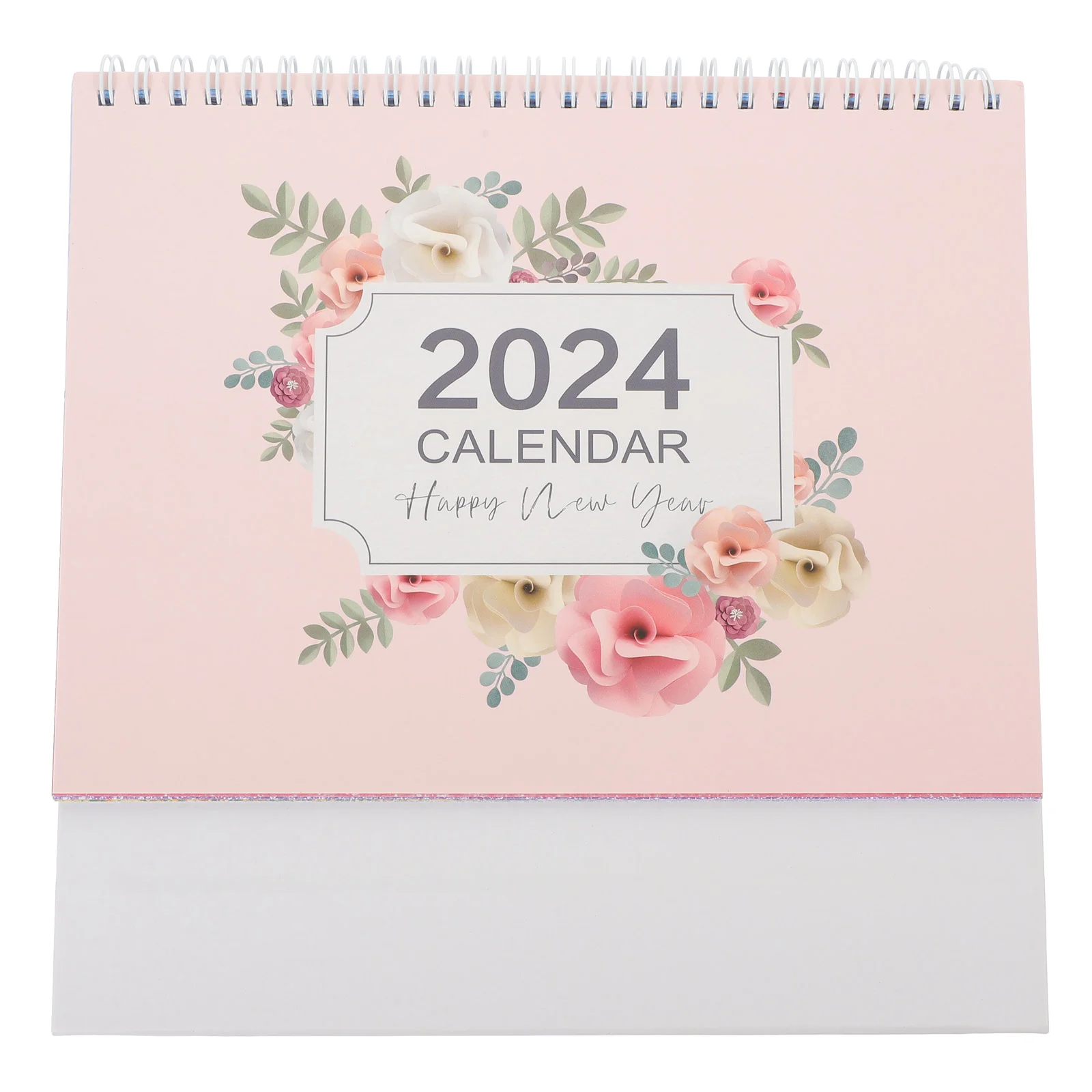 Desk Standing Calendar Simple Pink Calendar Desktop Monthly Planner Table Office Tabletop Schedule Wall Daily Decorative